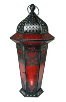 Lantern Candle Holder Red
