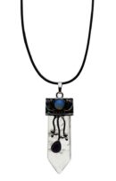 Necklace Sword Shape Clear Qtz