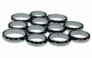 Ring Hematite Faceted 12pcs