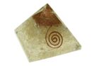 Pyramid Orgone Clear Quartz 7cm
