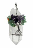 Pendant Tree Of Life Clear Qtz