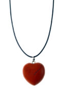 Necklace Stone Heart Red Jasper
