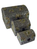 Box Chest Silver Colour Set Of 3