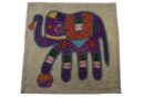 Cushion Cover Elephant Khaki