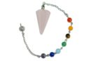 Pendulum Rose Quartz Faceted