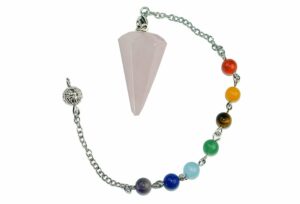 Pendulum Rose Quartz Faceted