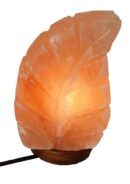 Salt Lamp Leaf 20cm