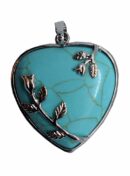 Pendant Heart Turquoise