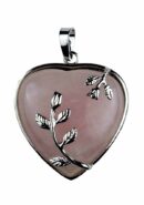 Pendant Heart Rose Quartz