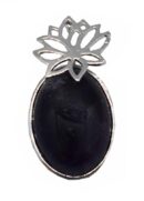 Pendant Amethyst Oval Stone