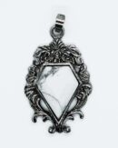 Pendant Howlite Gothic Style