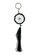Dream Catcher Keyring Black