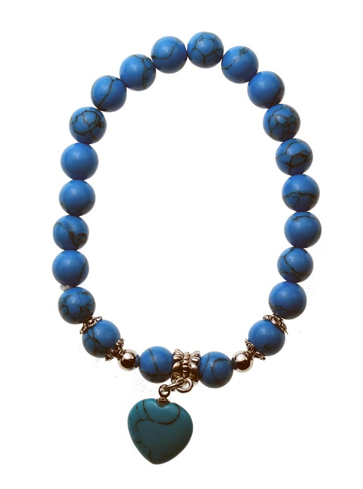 Bracelet Howlite With Heart