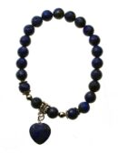 Bracelet Lapis With Heart 8mm