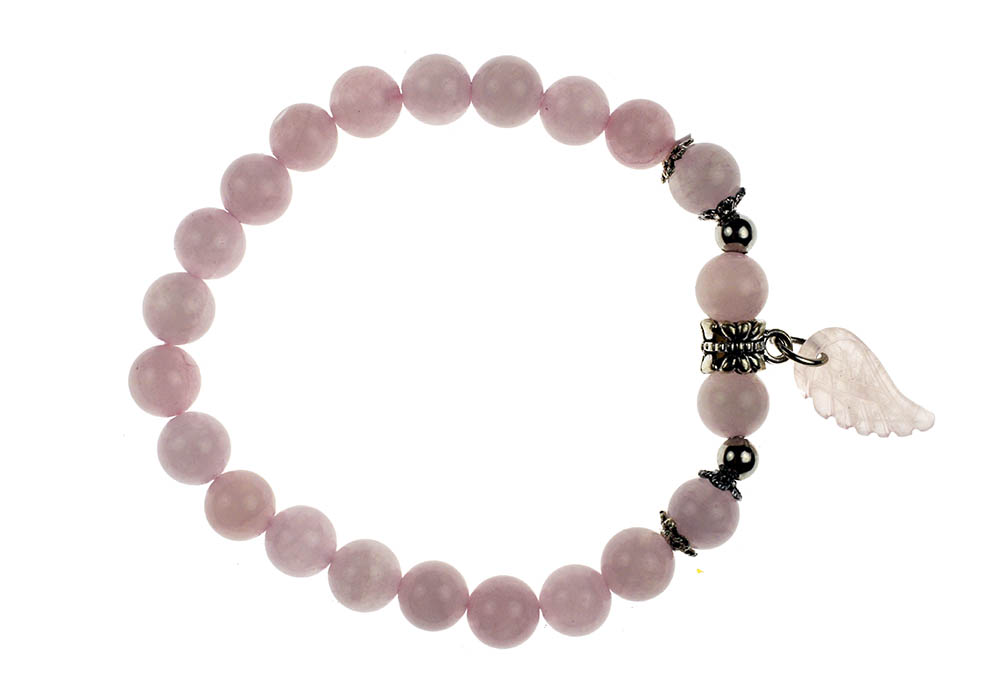 Bracelet Rose Quartz Wing