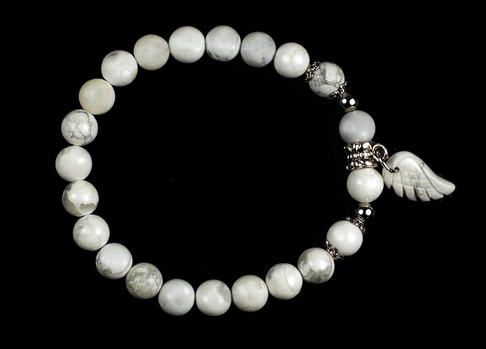 Bracelet Howlite Wing