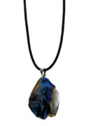 Necklace Blue Aura Stone