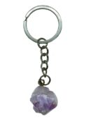 Keyring Amethyst Rough Stone