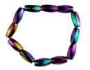 Bracelet Rainbow Magnetic Hematite S Shape 7X11