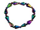 Bracelet Rainbow Magnetic Hematite Drop Shape