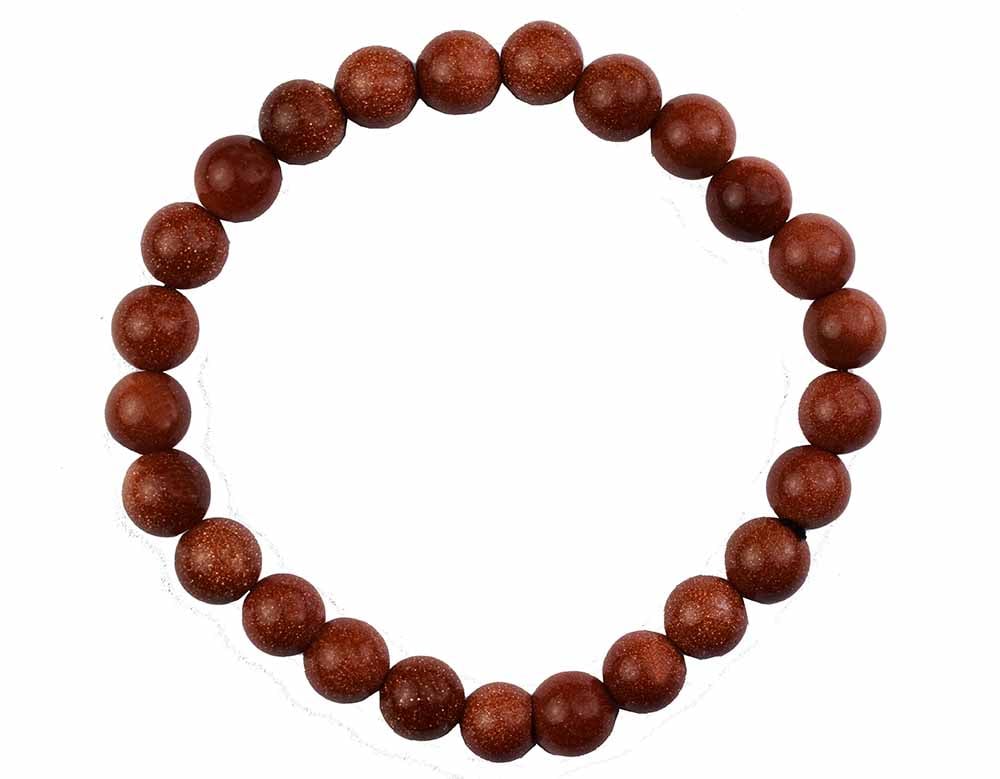 Bracelet Gold Sun 8mm Beads