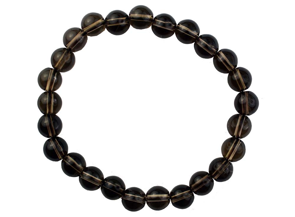 Bracelet Smoky Quartz 8mm Bead