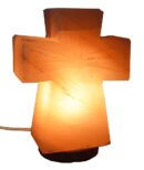 Salt Lamp Cross 21x15cm