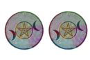 Soapstone Plate Moon 5" X2