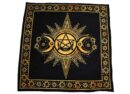Altar Cloth Triple Moon Yellow 105X105cm