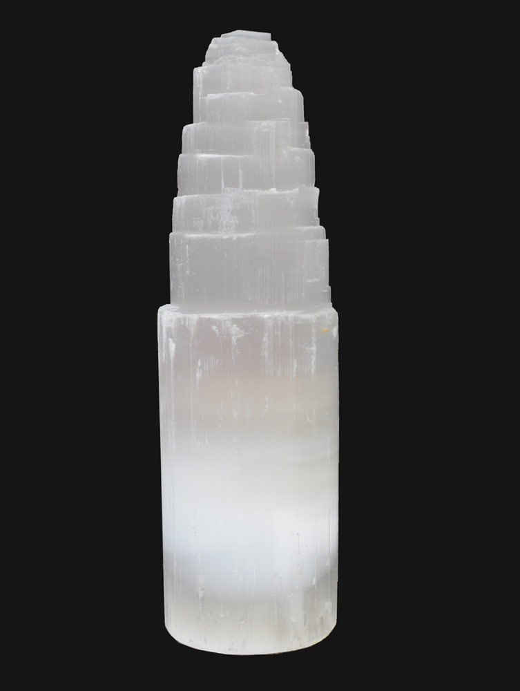 Selenite Mountain Tower 25cm