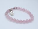Bracelet 8mm Bead Rose Quartz Angel