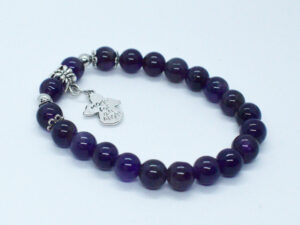 Bracelet 8mm Bead Amethyst Angel