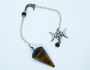 Pendulum Triple Moon Tiger Eye