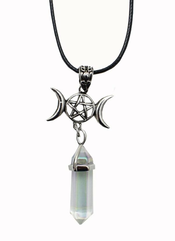 Necklace Wand Angel Aura 3 Moon
