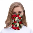 Bandana Mask Skull Roses