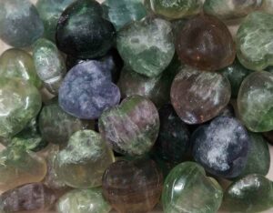 Stone Heart Flourite 25X25X15mm