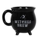 Cauldron Mug Black Witches Brew