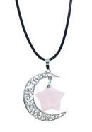 Necklace Star on Moon Rose Q