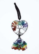 Chakra Tree Hanging Heart