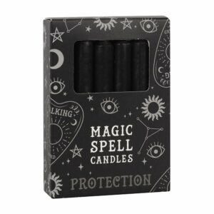 Spell Candles Protection Black X12