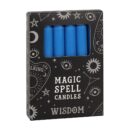 Spell Candles Wisdom Blue X12