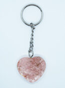 Keyring Orgone Heart Rose Quartz