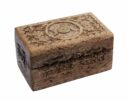 Box Wooden 3 Moon Pentagram 5X3 Inch