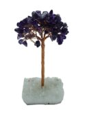 Tree Chip Amethyst on Crystal Cluster