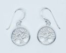 Silver Earring Tree of Life