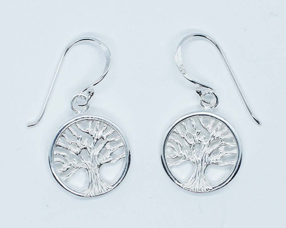 Silver Earring Tree of Life
