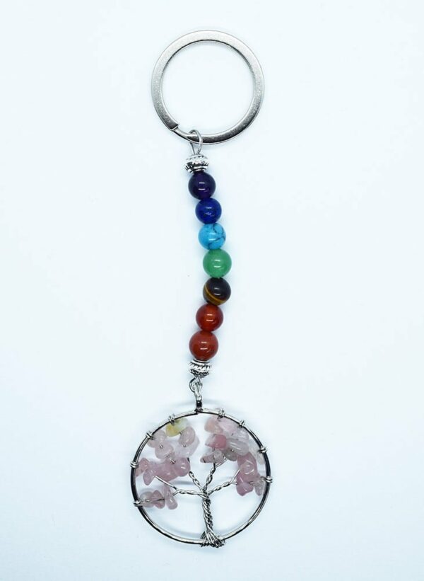 Keyring Chip TOL Rose Quartz