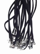 Necklace Suede Black 20" 10pcs