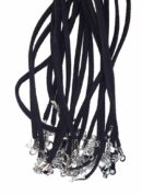 Necklace Suede Black 22" 10pcs