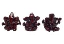 Ganesh Set of 3 7-8cm Red